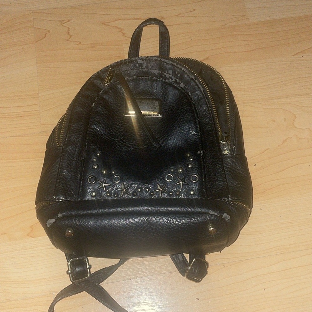 Juicy Couture Black Leather studded Mini BackPack